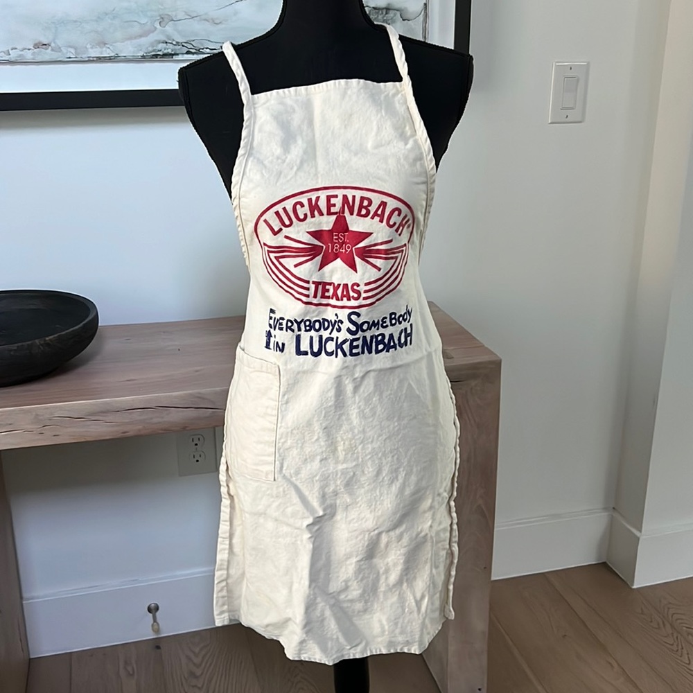 RARE UNICORN Luckenbach apron. EUC